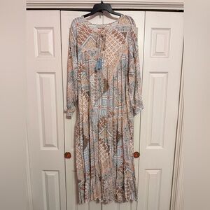 Dress Forum Multicolor Patchwork Maxi Dress